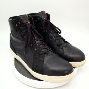 TCX Street Ace Motorcycle Boots Men's Size 13 US Shoe Black Leather Waterproof